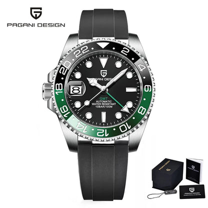 V3 Version GMT Watches Men'S Luxury Sapphire Automatic Mechanical Watch 40MM Stainless Steel Waterproof Watch