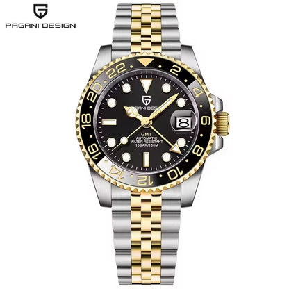 V3 Version GMT Watches Men'S Luxury Sapphire Automatic Mechanical Watch 40MM Stainless Steel Waterproof Watch