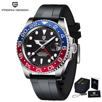 V3 Version GMT Watches Men'S Luxury Sapphire Automatic Mechanical Watch 40MM Stainless Steel Waterproof Watch