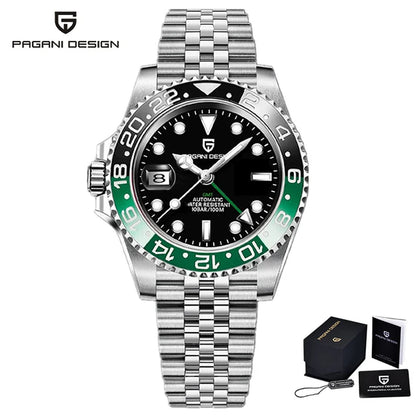 V3 Version GMT Watches Men'S Luxury Sapphire Automatic Mechanical Watch 40MM Stainless Steel Waterproof Watch