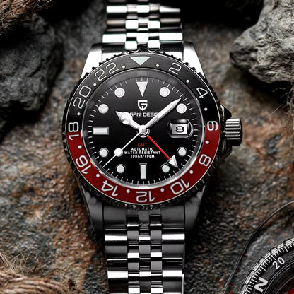 V3 Version GMT Watches Men'S Luxury Sapphire Automatic Mechanical Watch 40MM Stainless Steel Waterproof Watch