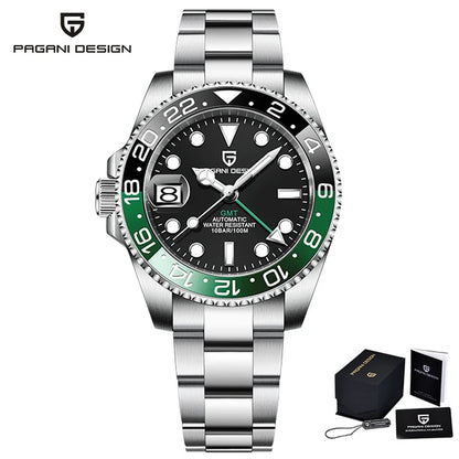 V3 Version GMT Watches Men'S Luxury Sapphire Automatic Mechanical Watch 40MM Stainless Steel Waterproof Watch